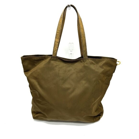 PRADA Bear Stone Tote bag Nylon / Leather BrownBased/GoldHardware - Picture 3 of 16